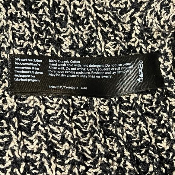 Eileen Fisher Womens Chunky Knit Black Organic Oversized‎ Pullover Sweater Small - Picture 6 of 6